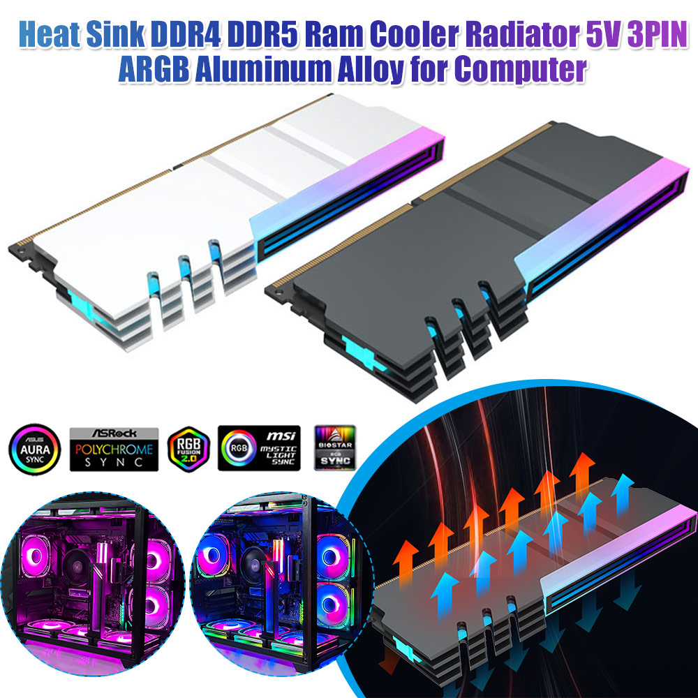 5V 3핀 ARGB PC 메모리 모듈 히트싱크 라디에이 - Ddr5 Rgb Ram 리뷰 및 가격
